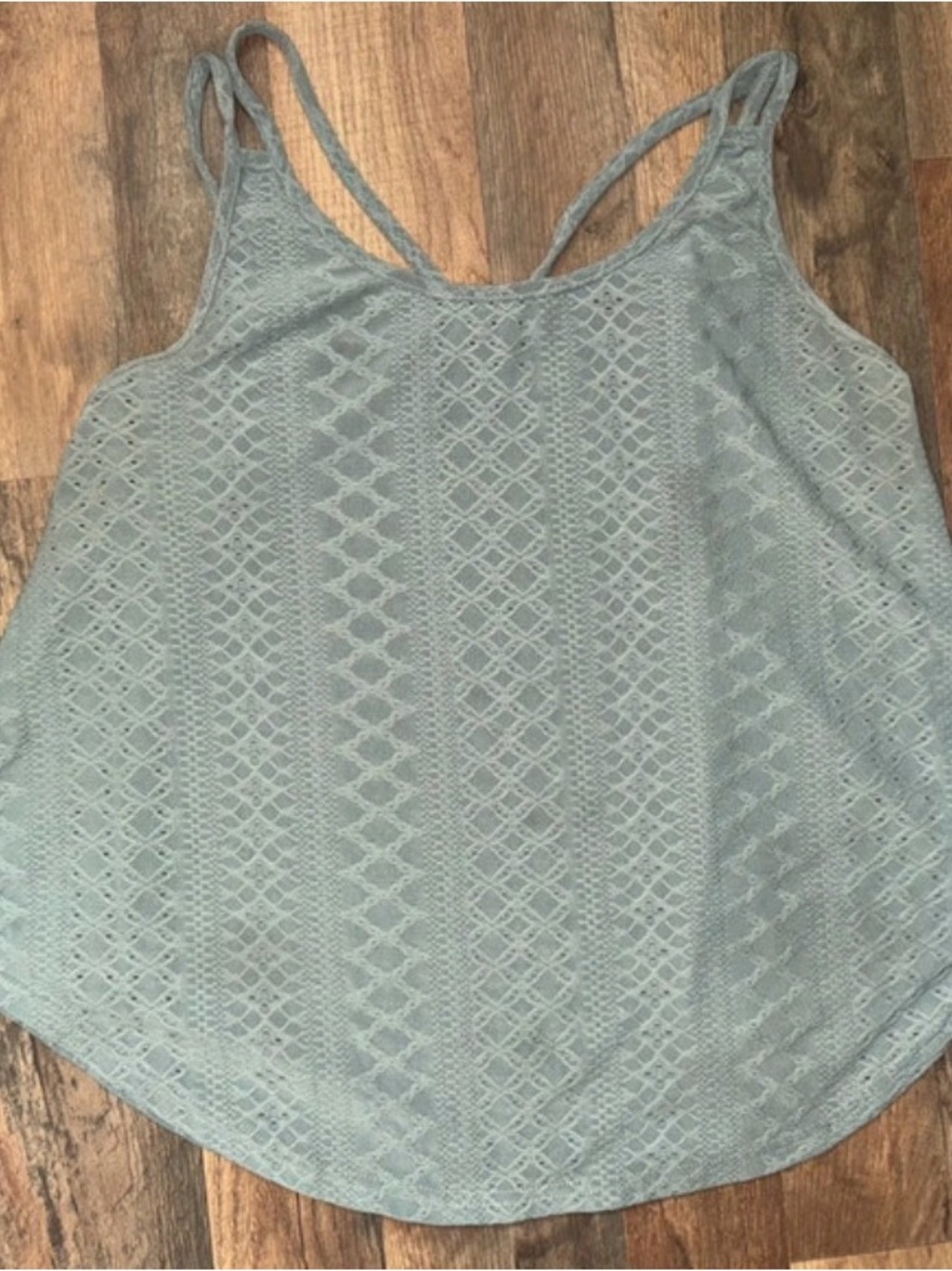 Women's eyelet Tank Top